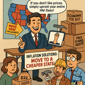 Treasury Secretary Suggests Moving States to Combat Inflation, Forgets U-Hauls Cost Money